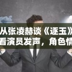 从张凌赫谈《逐玉》看演员发声，角色情绪为什么会成为后续讨论抓手