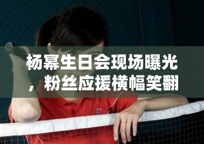 杨幂生日会现场曝光，粉丝应援横幅笑翻全网：“幂姐永远18”